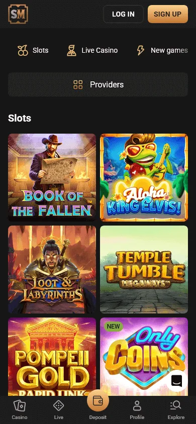 Slot Mafia Casino mobile casino selection